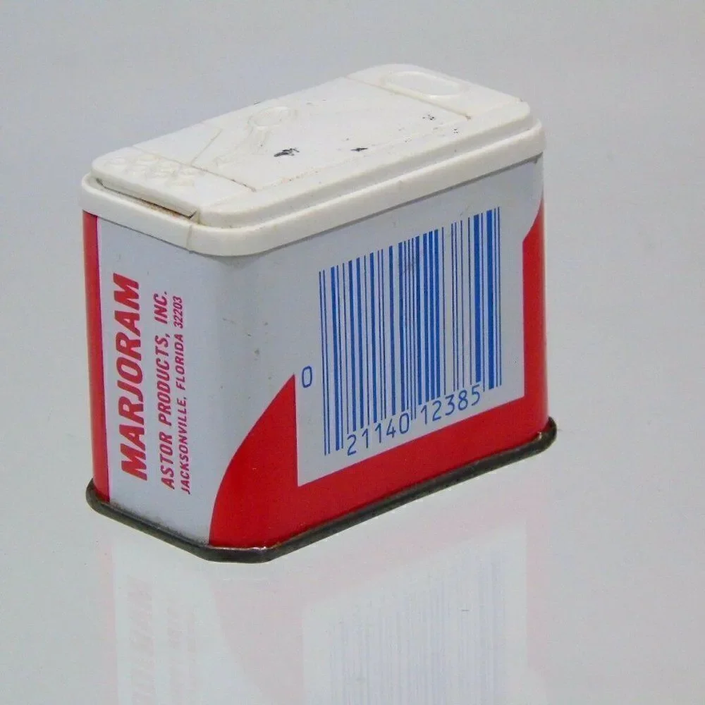 Vintage 90s Astor Spice Tin Ground Marjoram